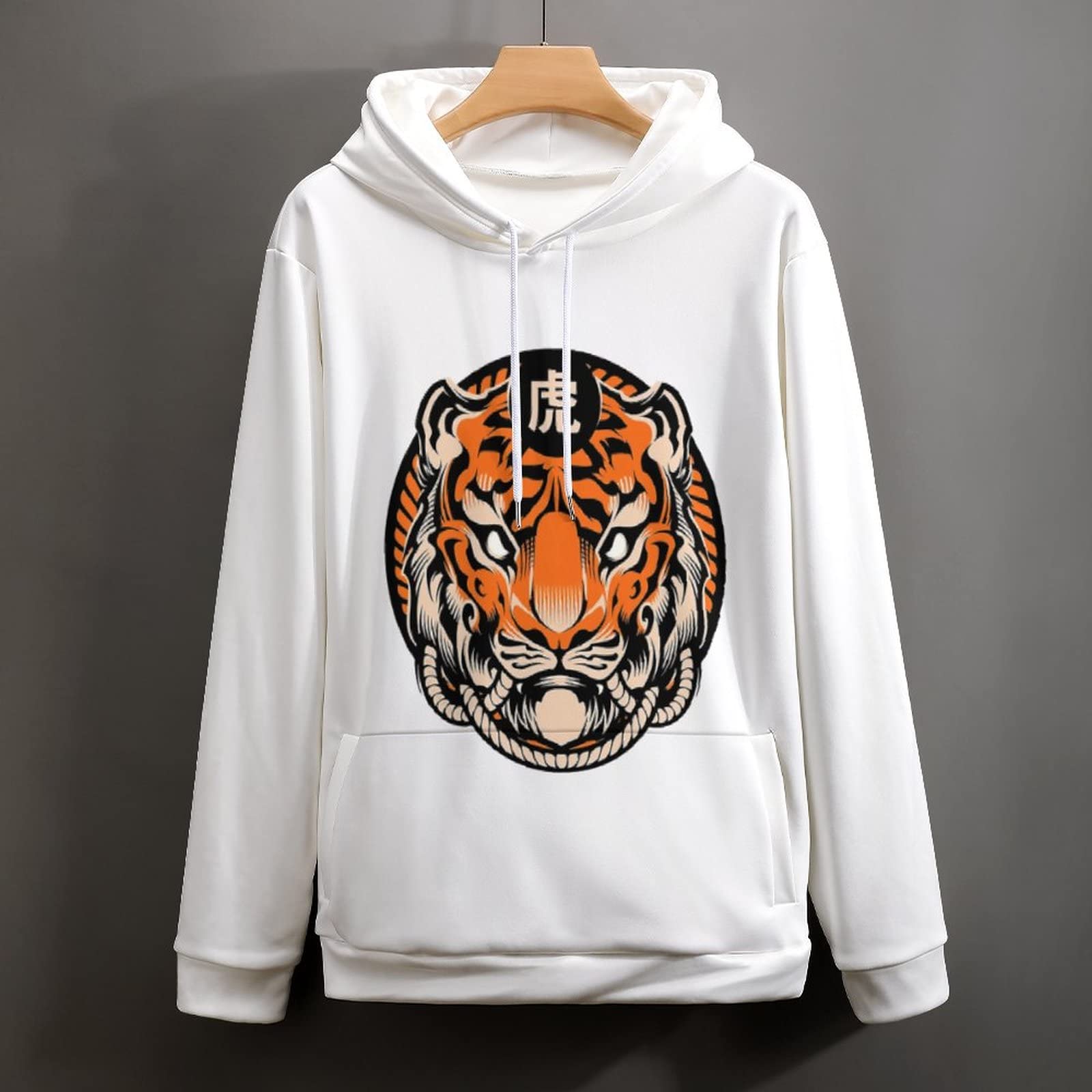 Amazon.co.jp: パーカー フード付き タイガー 虎柄 メンズ 長袖